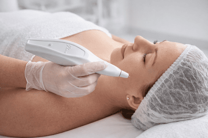 Humaderme Patient during the treatment PLEXR®Plus 